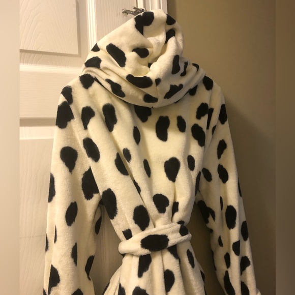 Super soft fleece mini robe with hood - Picture 6 of 6